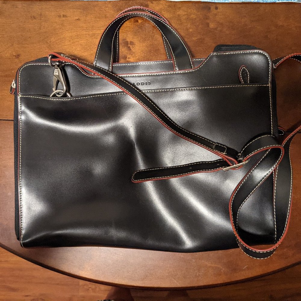 Lodis Slim Triangle Black Laptop Bag